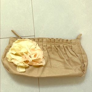 Beige linen Old Nave clutch